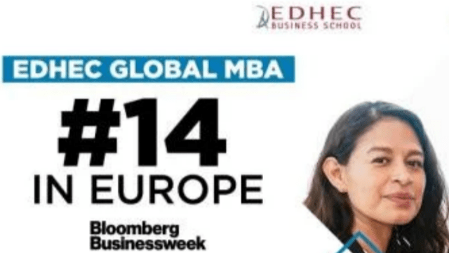 The EDHEC Global MBA Ranked 14th In Europe In The Bloomberg Best B ...