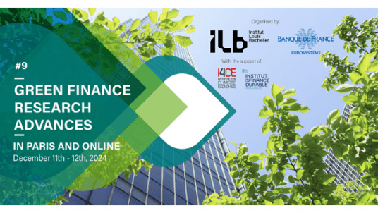 Attend the 9th edition of the "Green Finance Research Advances" conference