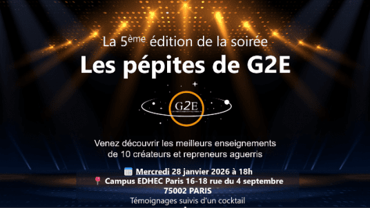 Soirée " Les pépites du G2E"