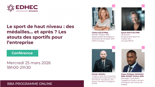 Campus EDHEC Paris | Le sport de haut niveau : des médailles… et après ? Les atouts des sportifs pour l’entreprise 