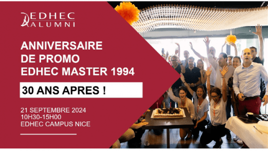 Anniversaire de Promo MASTER EDHEC Nice 1994 - 30 ans après !