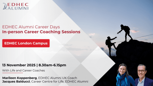 EDHEC Alumni UK Career Days | In-person Career Coaching Sessions | London Campus
