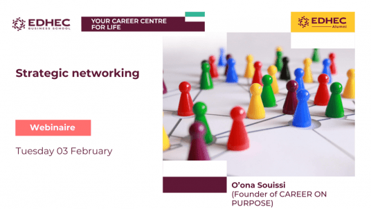 Carrière - Webinaire "Strategic networking"