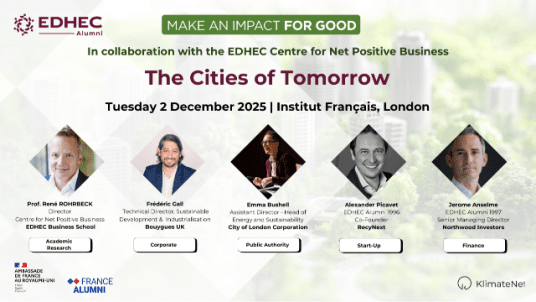 The Cities of Tomorrow - Featuring EDHEC’s Centre for Net Positive Business and Expert Panel