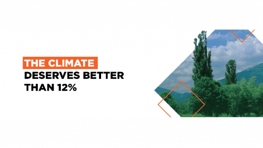 Webinar: The climate deserves better than 12%!