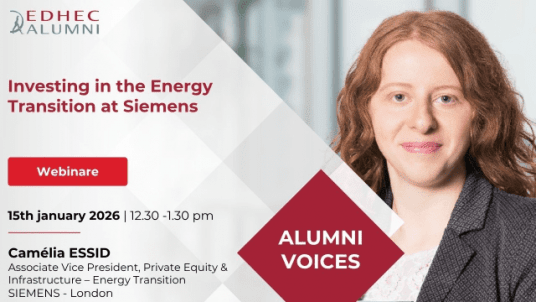 ALUMNI VOICES - Investing in the Energy Transition with Camélia ESSID - Siemens - English session