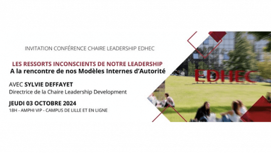 Invitation - Conférence Chaire Leadership EDHEC