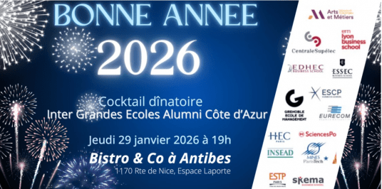 Groupe Côte d'Azur - Cocktail Dînatoire de Bonne Année ! Inter-Alumni