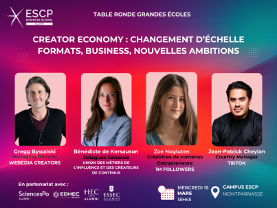 CONFERENCE "CREATOR ECONOMY : CHANGEMENT D’ÉCHELLE"