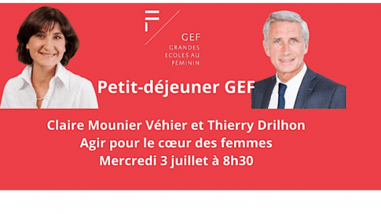 Petit déjeuner GEF Claire Mounier Véhier et Thierry Drilhon