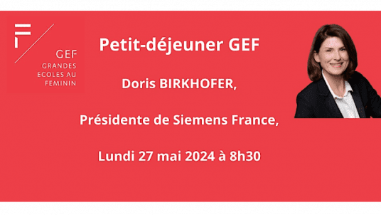 Petit déjeuner GEF avec Doris BIRKHOFER, Présidente de Siemens France